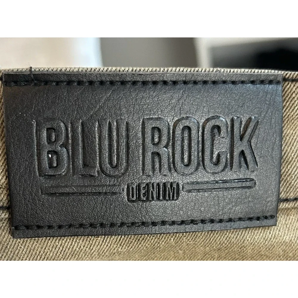 Blu Rock Denim Men's Slim Fit 4-Way Flex‎ Jeans 32X31 Grey Denim Stretch NEW!
